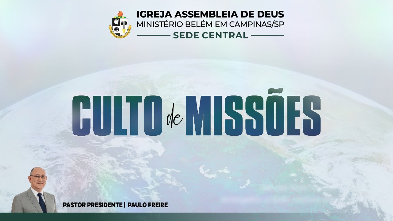 CULTO DE MISSÕES | DOMINGO | 08/03/2026