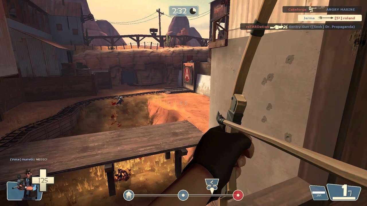 TF2 - Huntsman Sniper Tips/Tricks: Gameplay Commentary