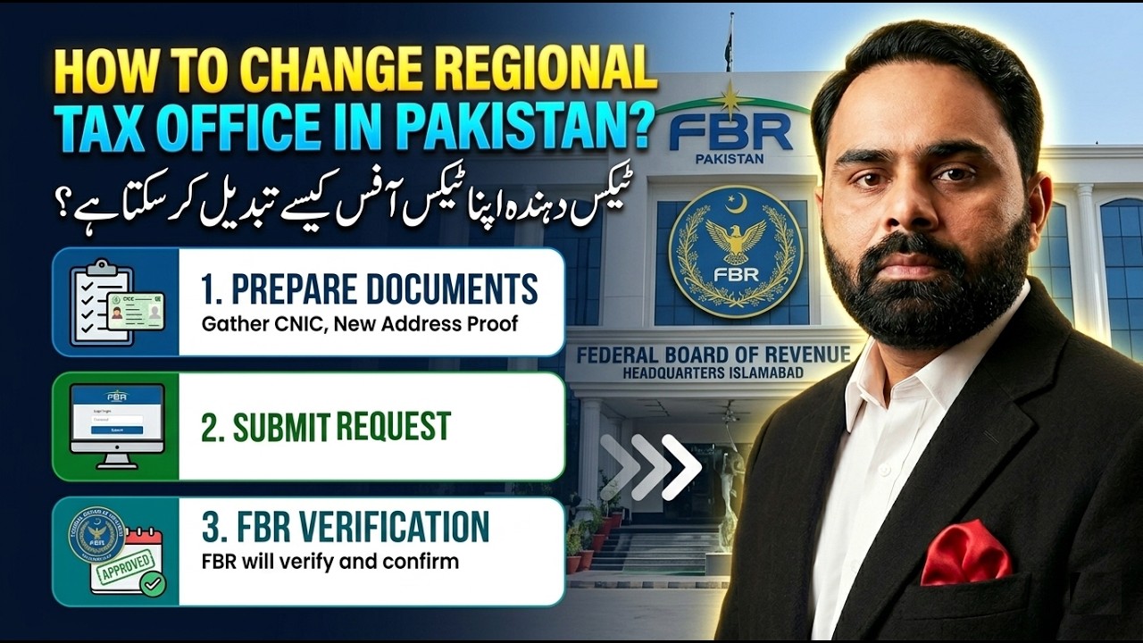 Change the Regional Tax Office (RTO) in Pakistan? | Complete FBR Process Step-by-Step Explained