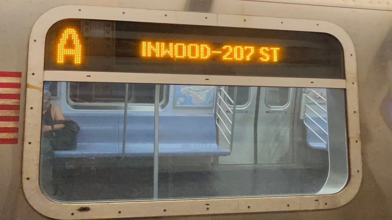 On board a Inwood-207 Street bound R179 A train from Far Rockaway to Inwood-207 Street