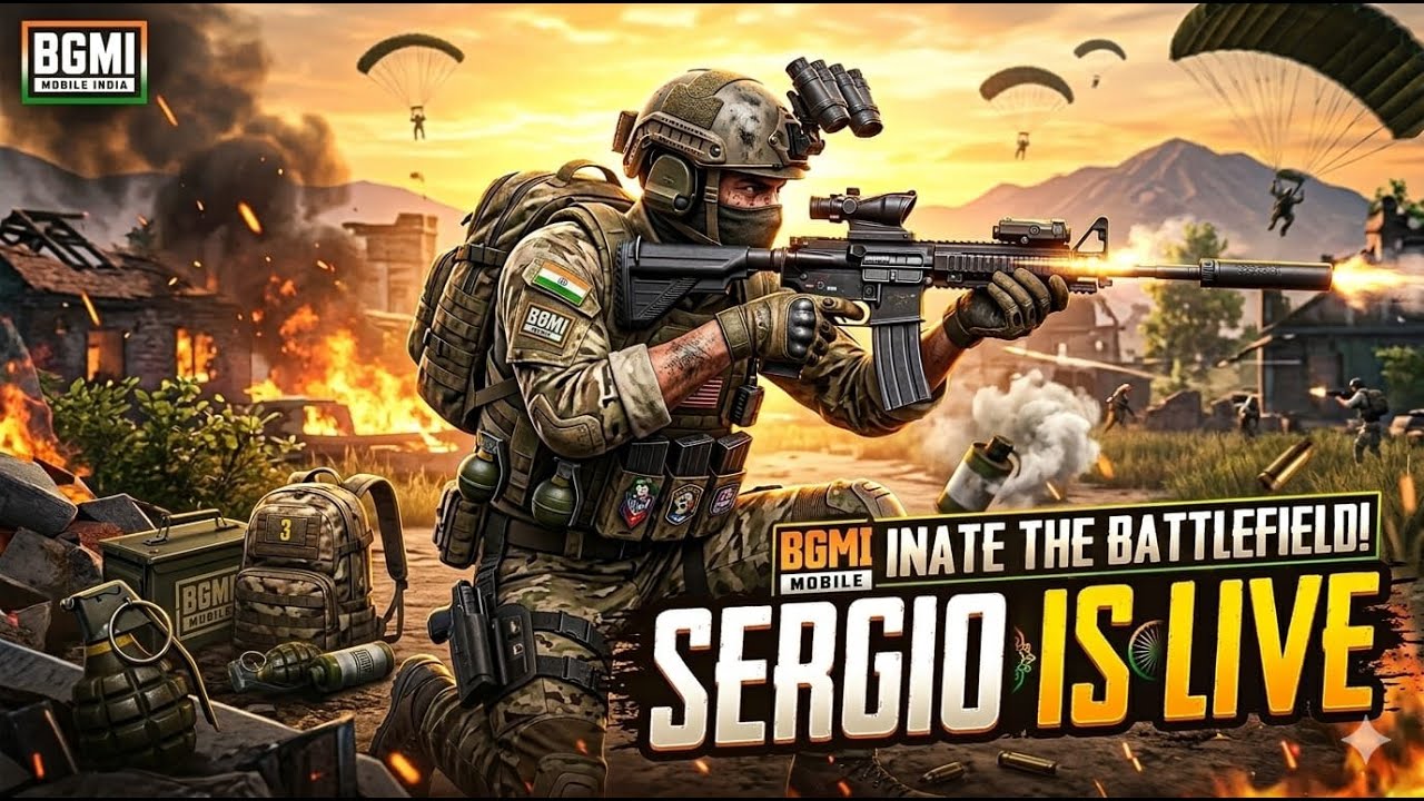 ​🔥 Weekend Warfare: M416 + Sunday Vibes | Sergio Is Live DAY-61  #BGMI#SergioLiveBGMI#Tamil