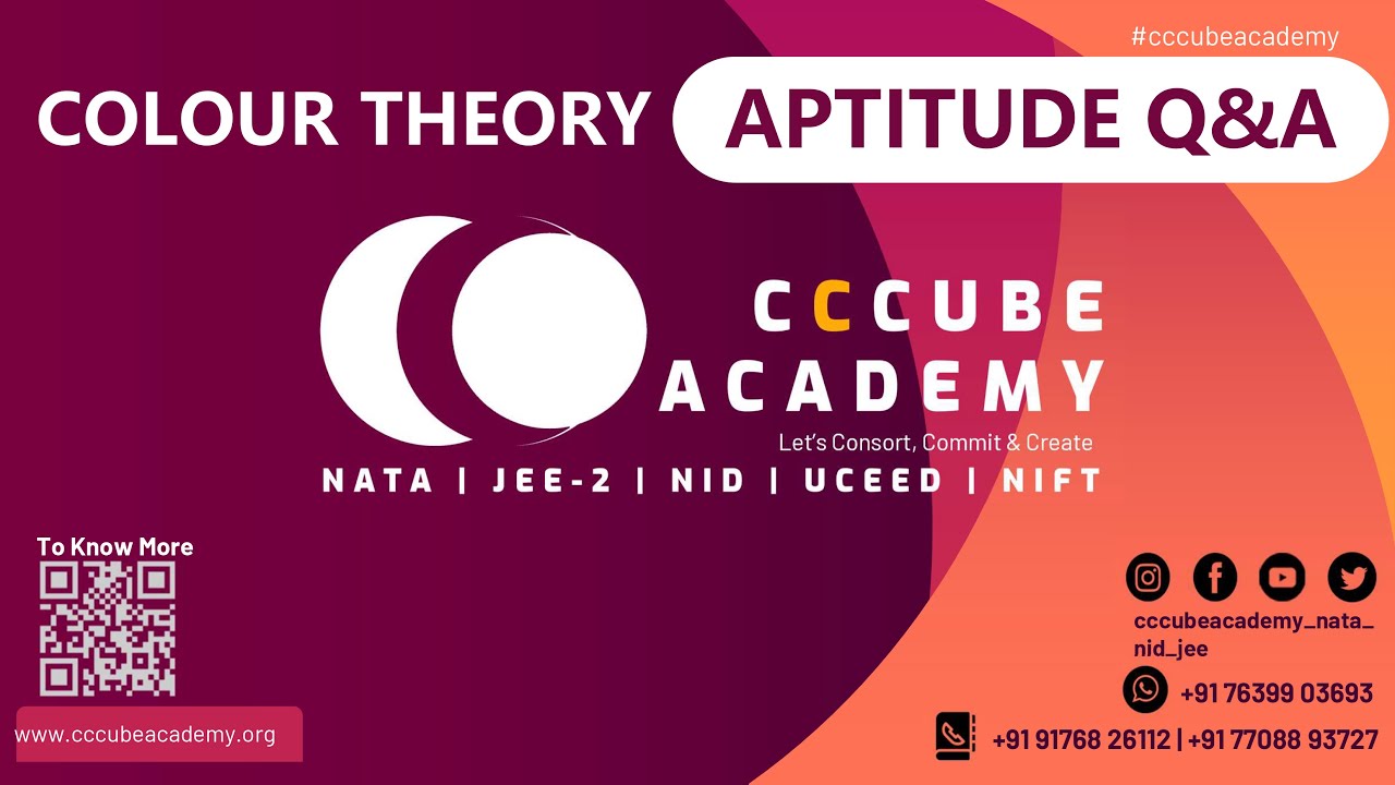 NATA 2022 | Sample Questions on Colour Theory (Part - 1)