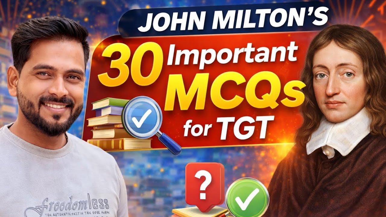 John Milton: 35 Most Important MCQs for UP TGT PGT English | By Amit Sir #tgt2026 #tgt 