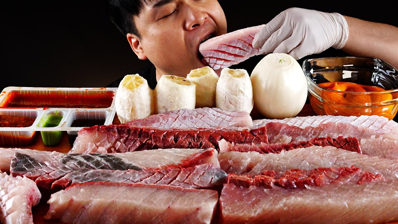 제철 대방어 통으로 먹어보겠습니다! 대방어 먹방~!! Yellowtail