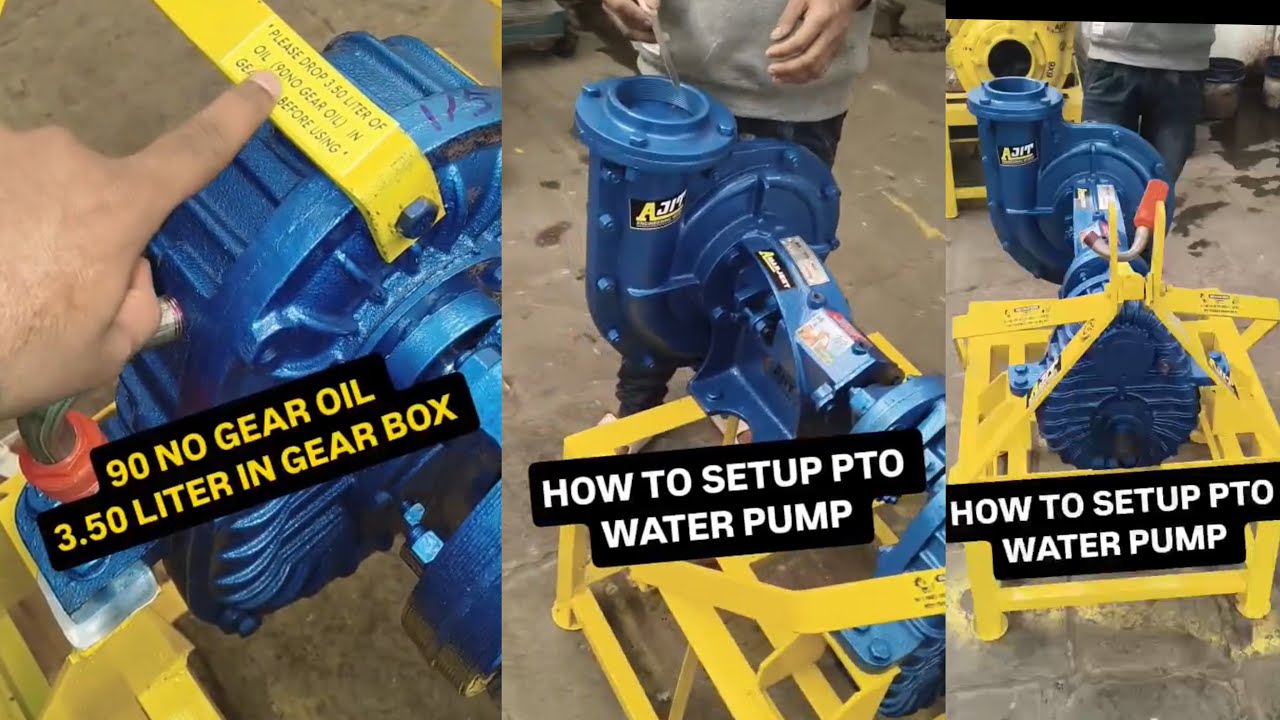 HOW TO SETUP TRACTOR PTO WATER PUMP FULL FITTING INSTRUCTIONS #Ajitptopump 📱 CALL US ON 9574962678 