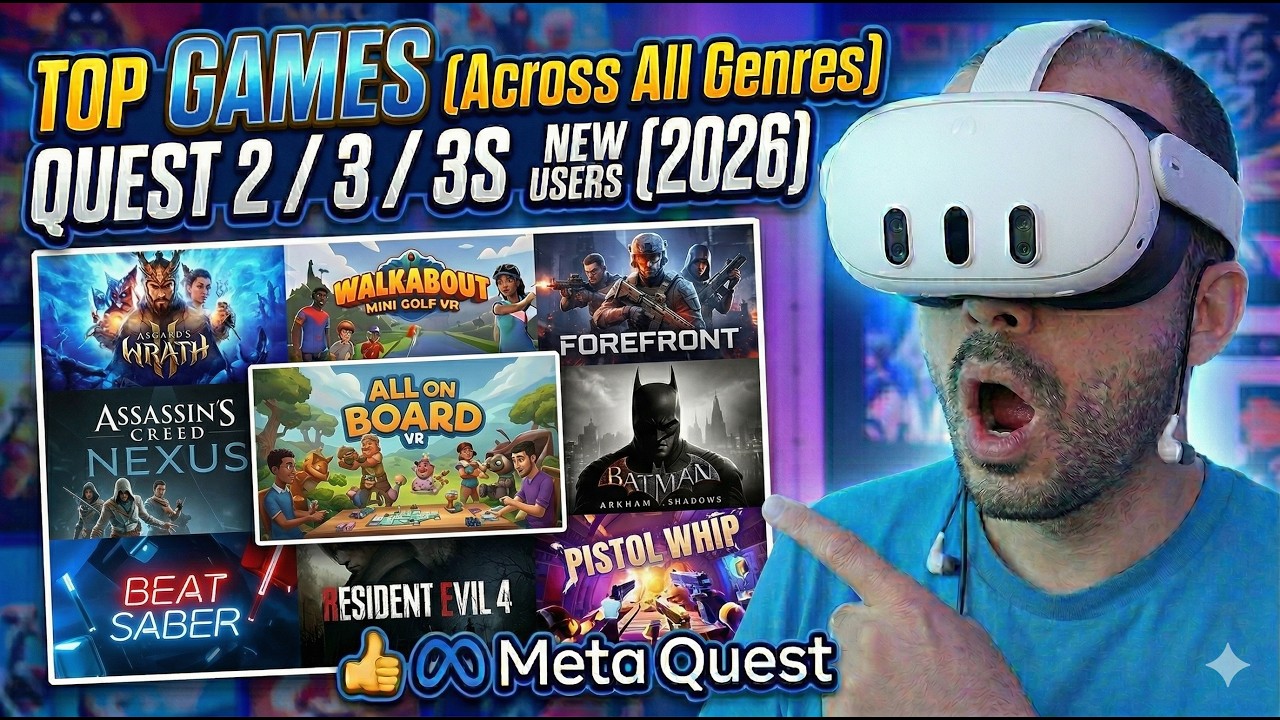 Лучшие игры всех жанров на Meta Quest 2 / 3 / 3s для новых пользователей - издание 2026 года