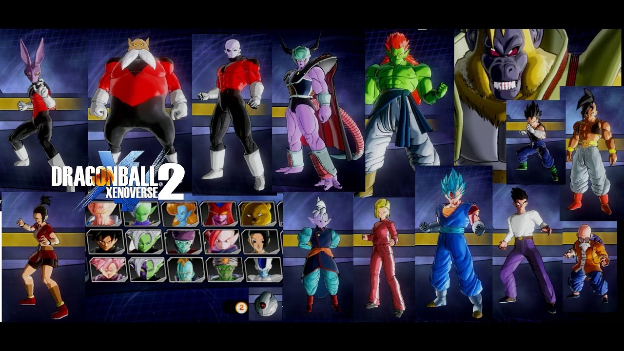 DRAGON BALL XENOVERSE 2 Modded roster with links (after DLC 3)