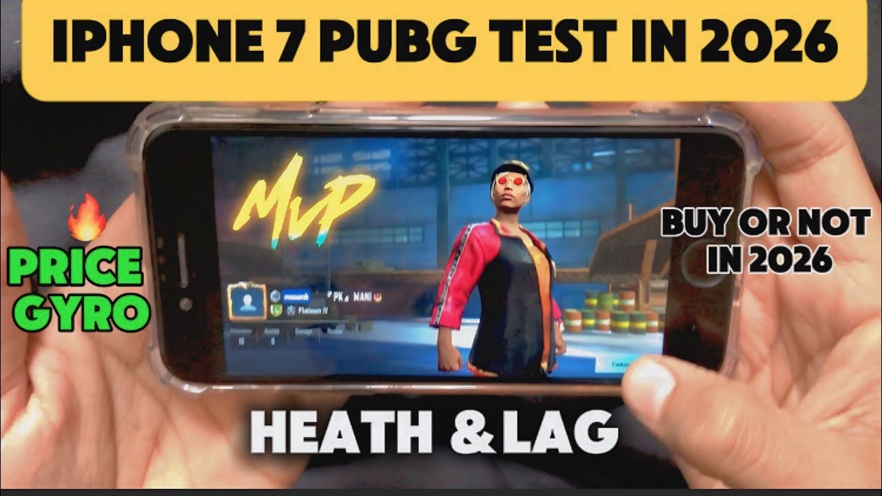 iPHONE 7 PUBG TEST in 2026 !