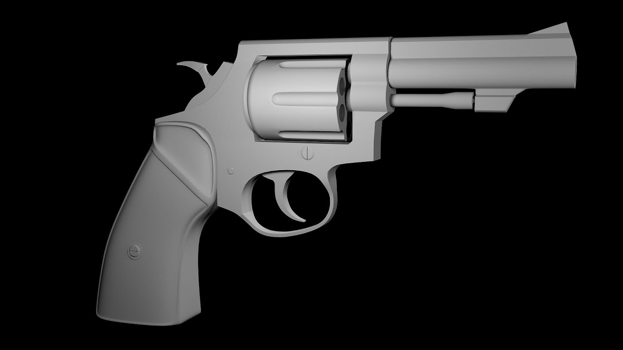 Modeling Revolver  3ds max tutorial part - 1