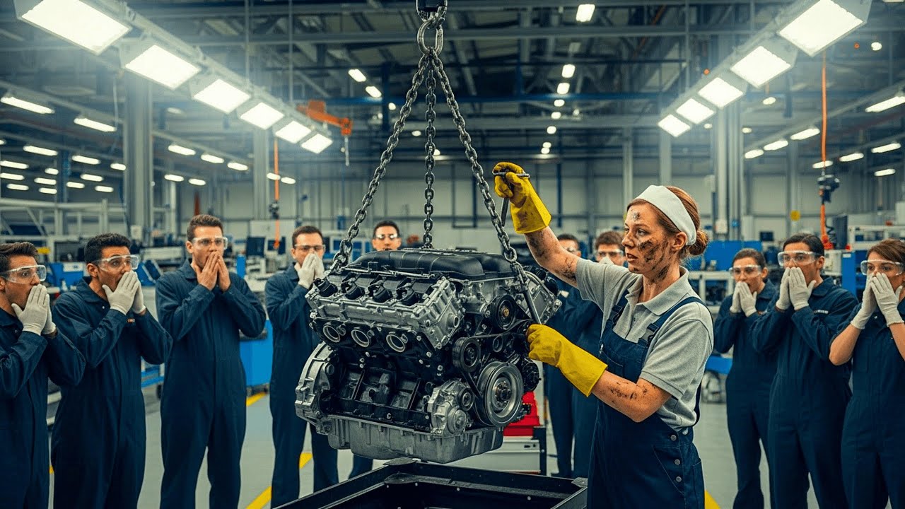 „Pot să-l repar”, a spus mama singură, femeie de serviciu, reparând un motor complex în secunde