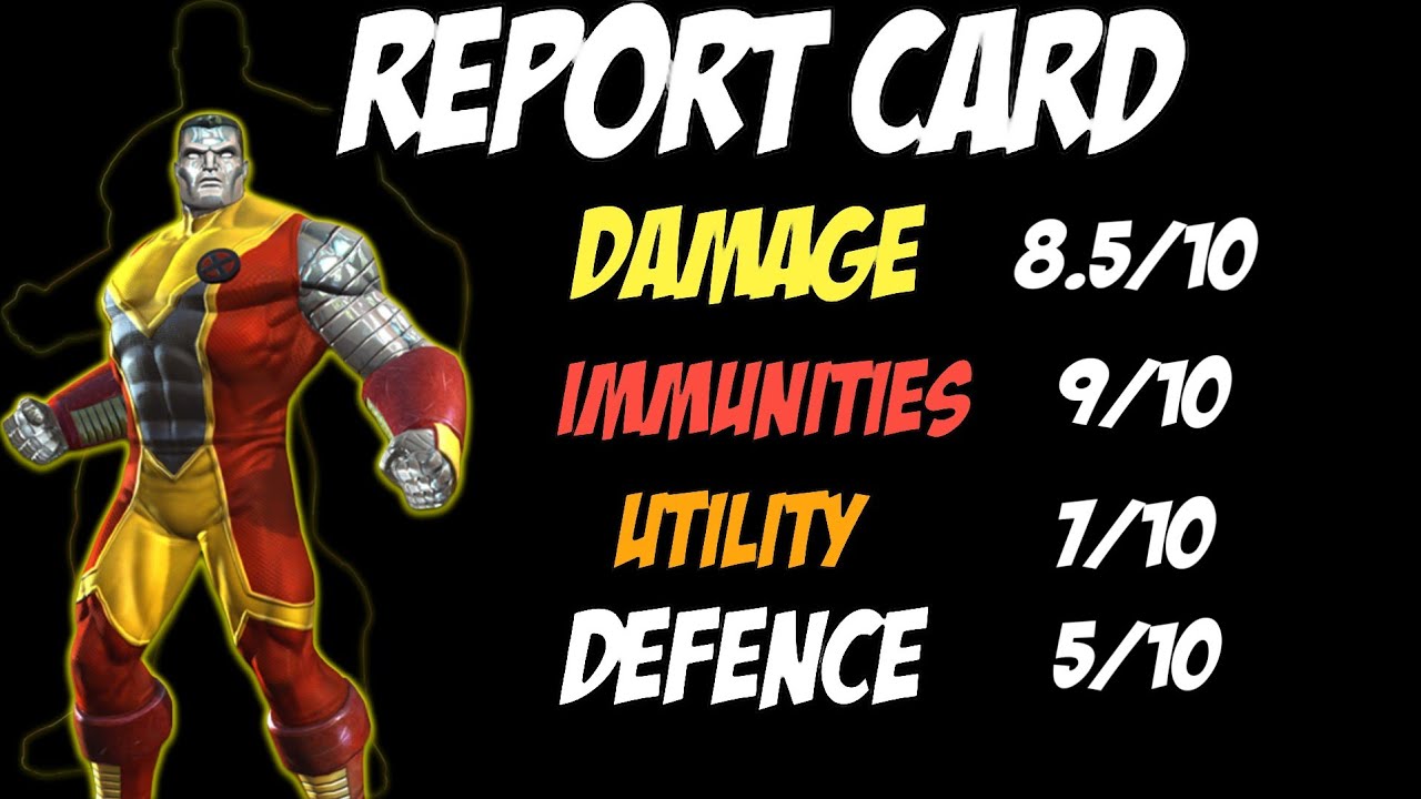 Colossus's Report Card In Marvel Contest Of Champions | Kingslayer MCOC