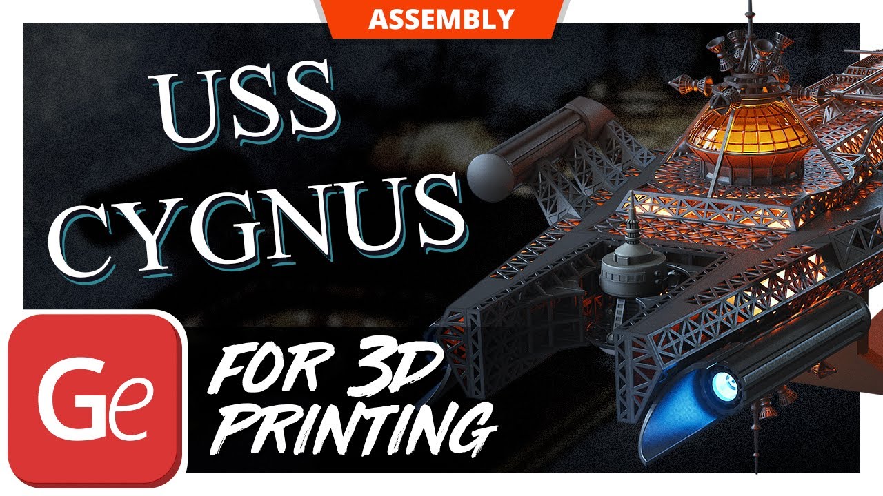 USS Cygnus 3D Printer Files | Assembly by Gambody