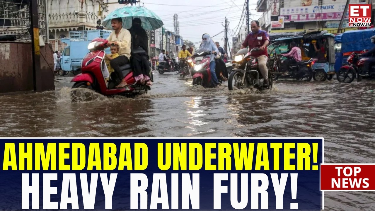 Ahmedabad Flooded After Heavy Rain: Waterlogging Hits Vatva GIDC, Vastral | Top News | ET Now