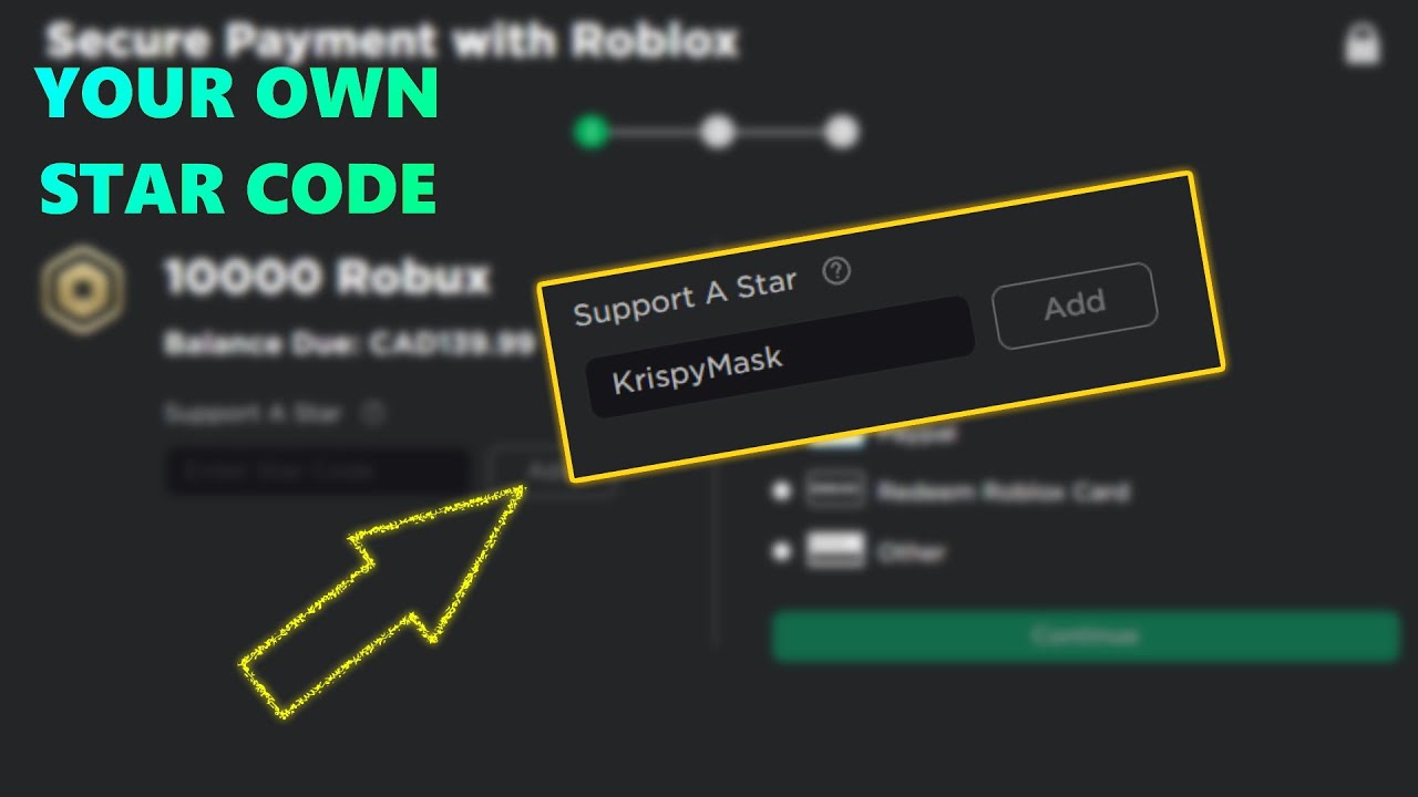 Get YOUR STAR CODE | Roblox