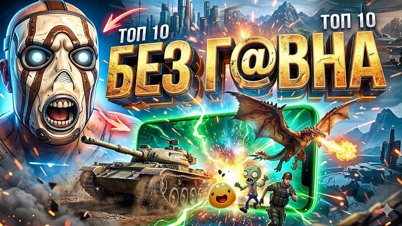 🔥РЕАЛЬНО ТОЛЬКО ЛУЧШИЕ ИГРЫ НА ТЕЛЕФОН. ТОП 11  МОБИЛЬНЫХ ИГР на АНДРОИД iOS | Во что поиграть 2026?