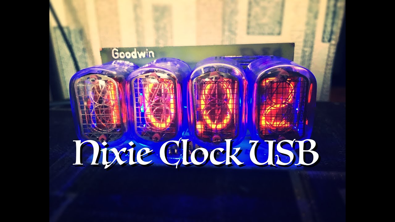 Часы на ИН-12Б с питанием от USB
