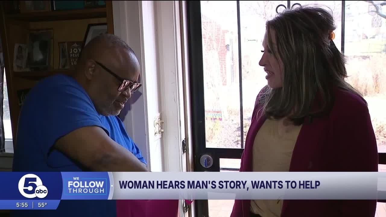He lost a bunch of money, but then a kind News 5 viewer knocked on his door