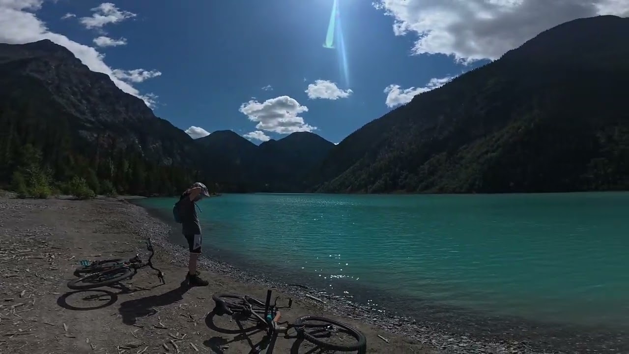 Bike Ride To Kinney Lake, Mount Robson.