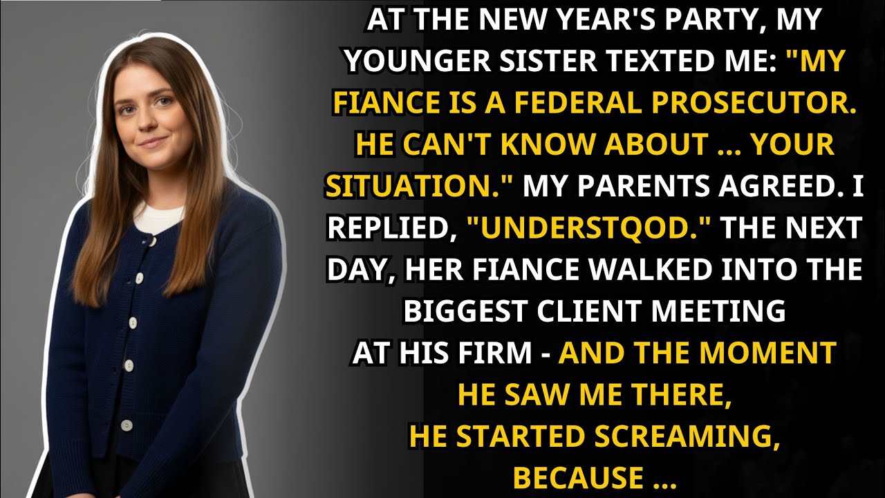 At New Year’s, My Sister Hid Me from Her Fiancé Out of Shame — The Next Day, He Saw Me and Screamed