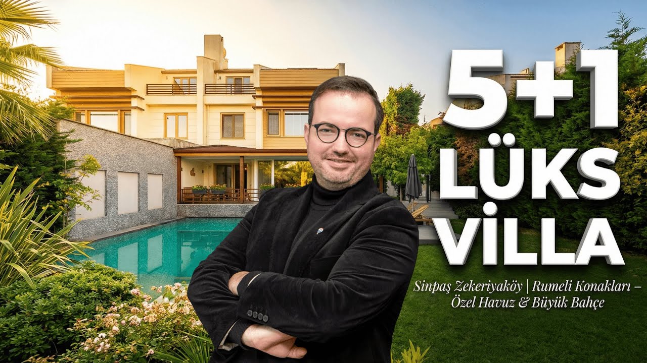 Sinpaş Zekeriyaköy Rumeli Konakları | Satılık Lilyum 5+1 Villa – Özel Havuz & Büyük Bahçe
