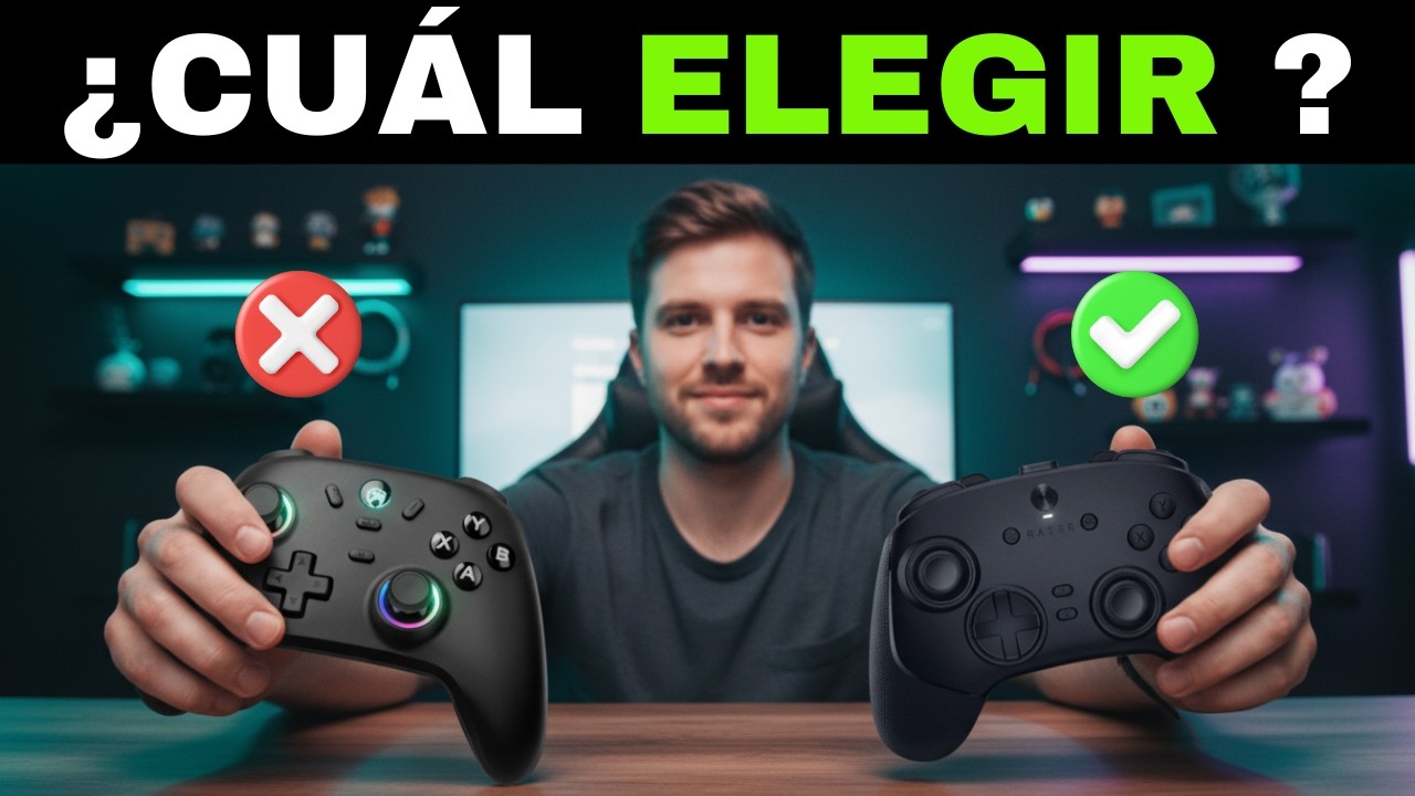 ✅ 7 Mejores Mandos para PC Inal&aacute;mbricos Gaming [2026]🎮[Calidad-Precio] Precisi&oacute;n y Botones Traseros