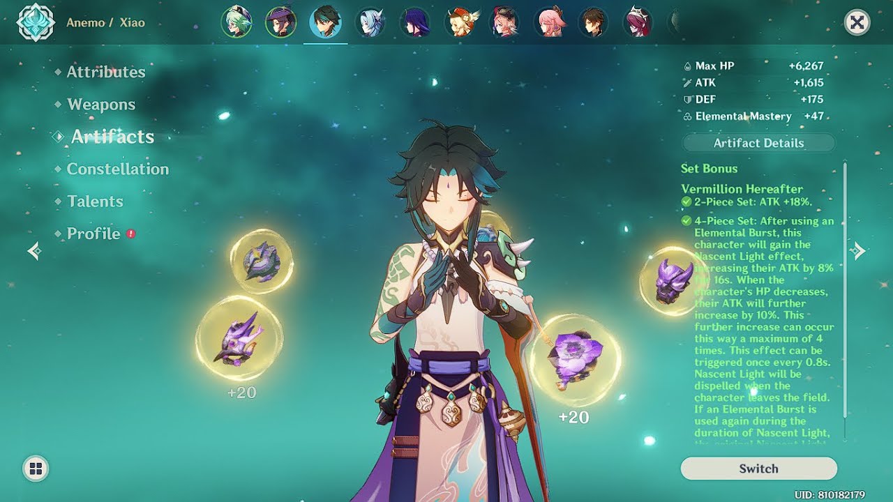 So... I finally completed Xiao's new set