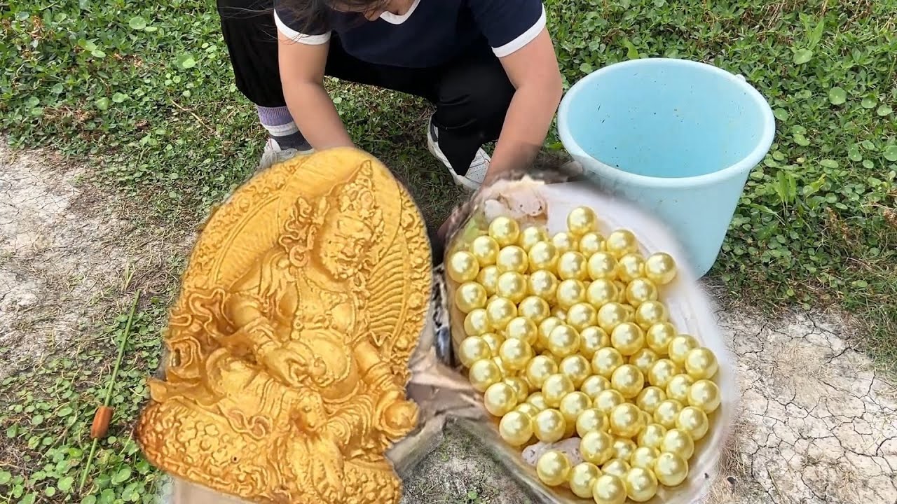 Pearl hunters get rich! Pick up gold in the lake, open river mussels to harvest yellow pearls