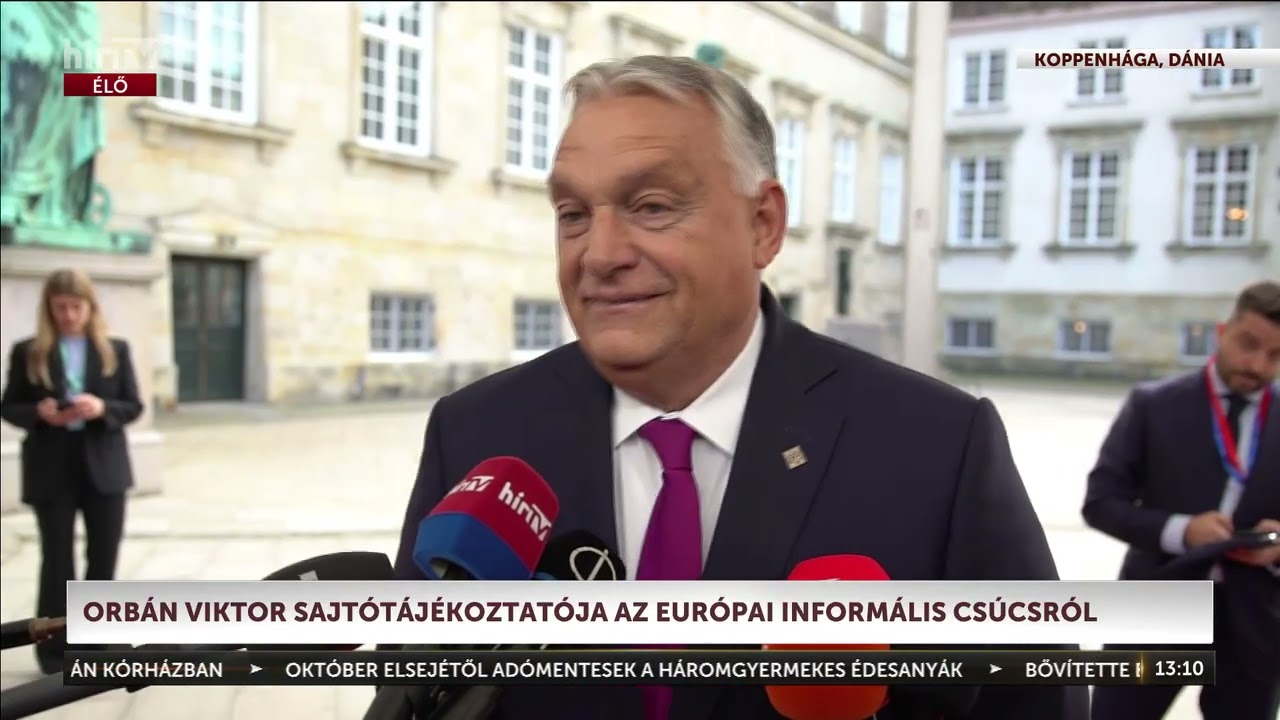 Orbán Viktor exkluzív sajtótájékoztatója Koppenhágában - Hír.FM