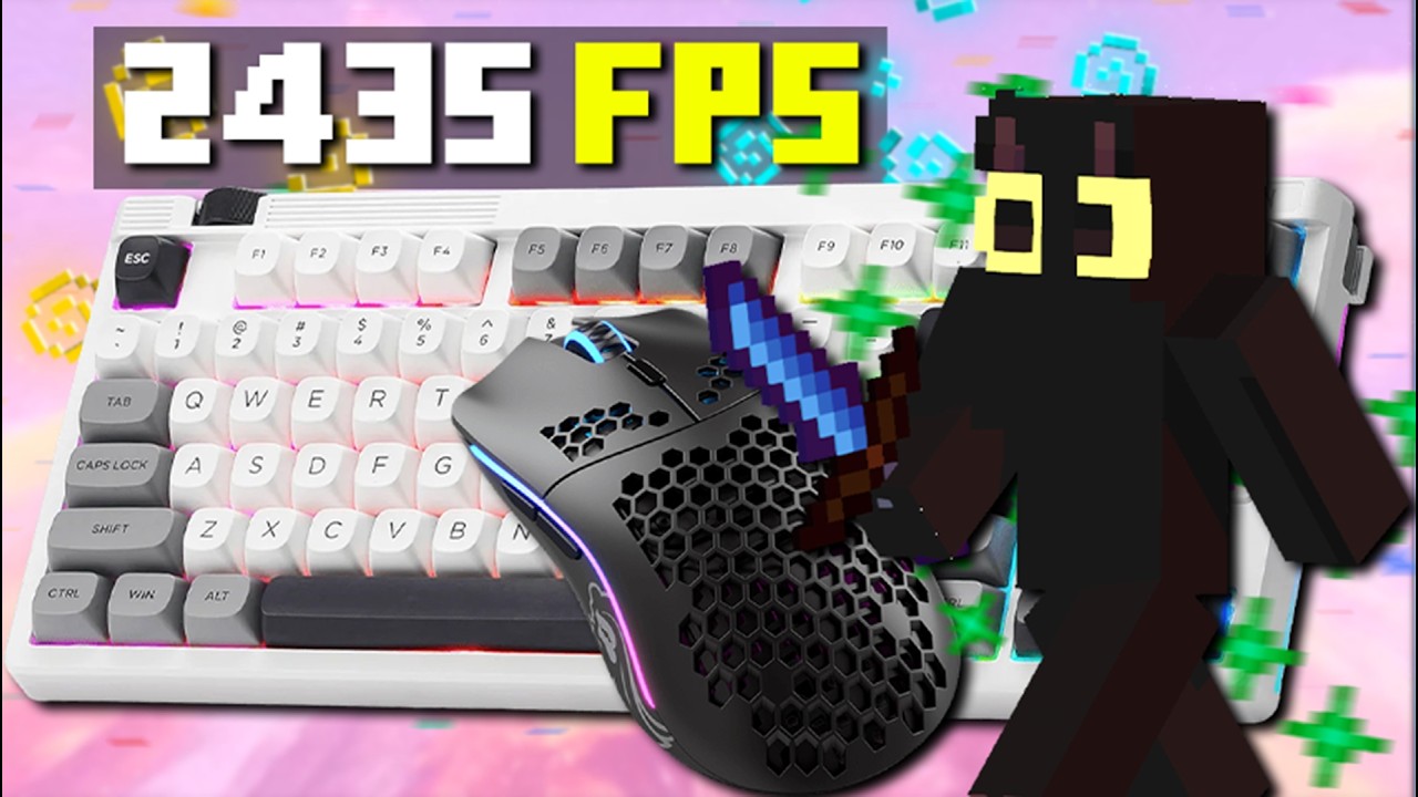 Clean Keyboard + Mouse ASMR Sounds | Minecraft Bedwars
