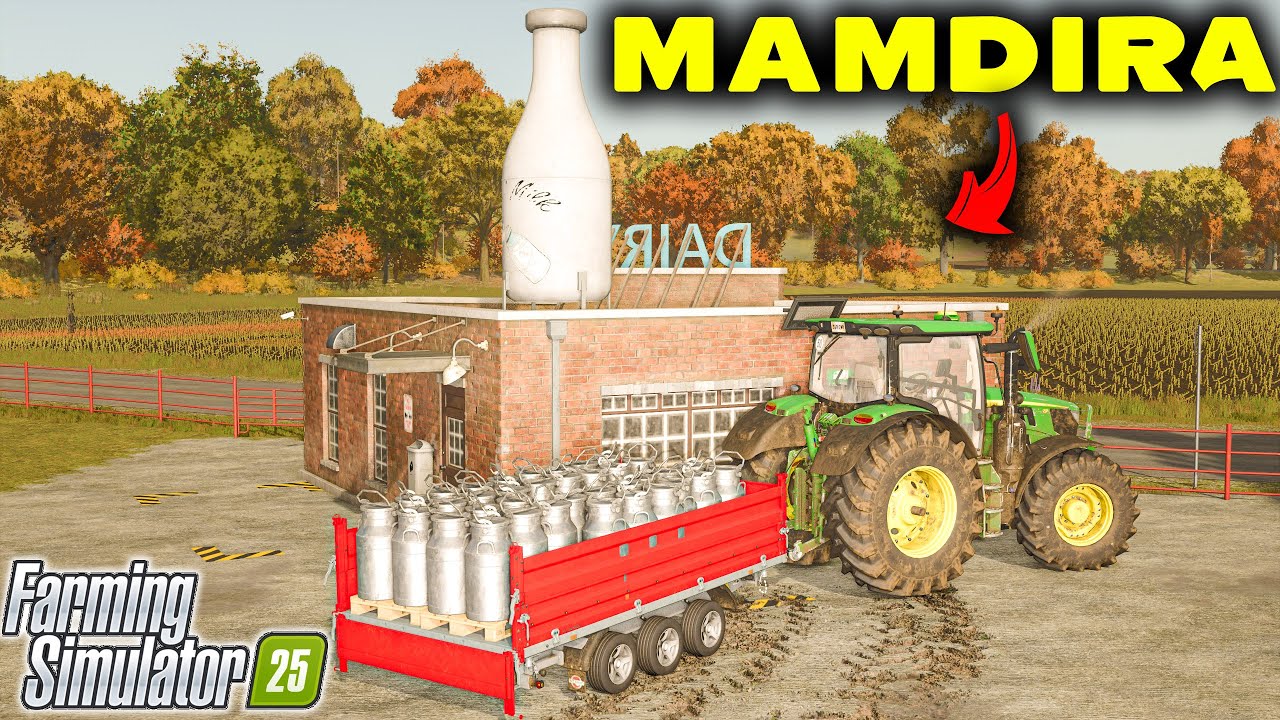 MANDIRA KURDUK // KEÇİ SÜTÜ - İNEK SÜTÜ DEĞERLENDİRİYORUZ // FARMİNG SİMULATOR 25