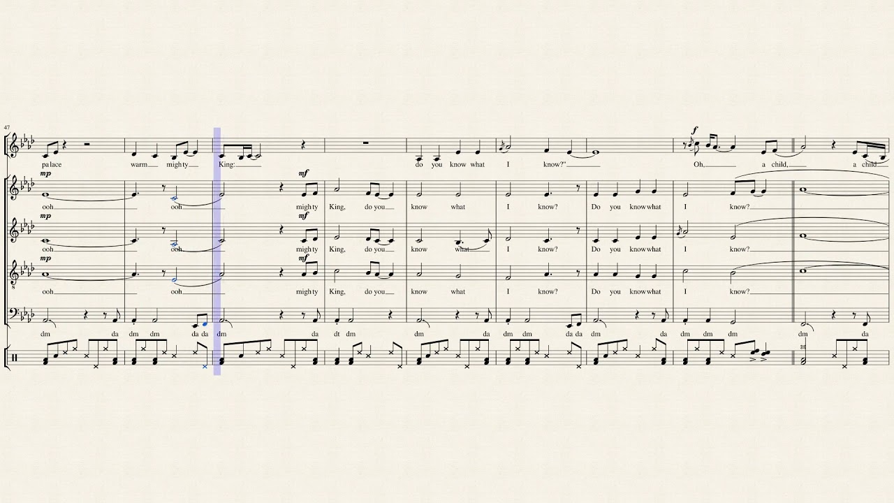 Do You Hear What I Hear? (feat. Whitney Houston) | Pentatonix [Full Sheet Music / Transcription]