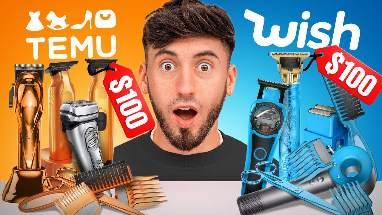 $100 TEMU VS $100 WISH BARBER KIT!