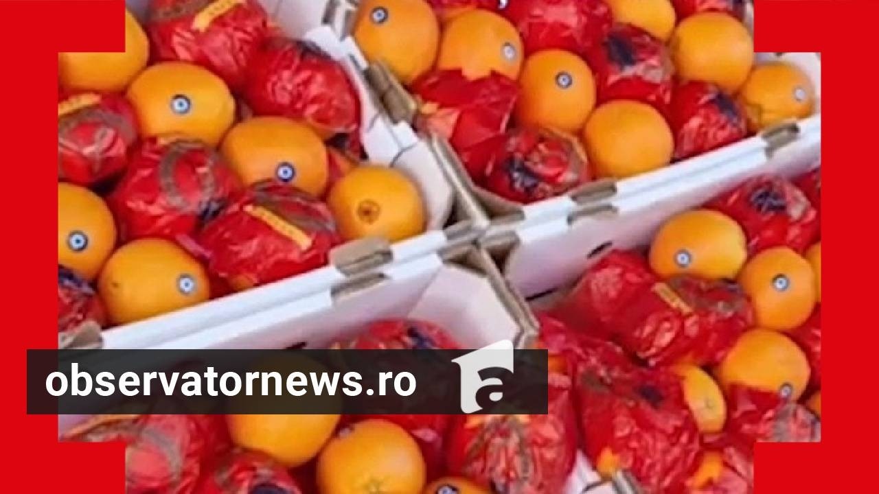 Tone de portocale cu pesticide, la vânzare. Poliţiştii au sigilat depozitele