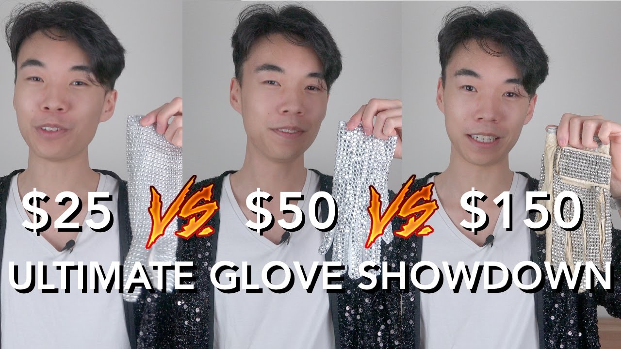 $25 Billie Jean Glove VS $50 Billie Jean Glove VS $150 Billie Jean Glove 4K -Glove Showdown
