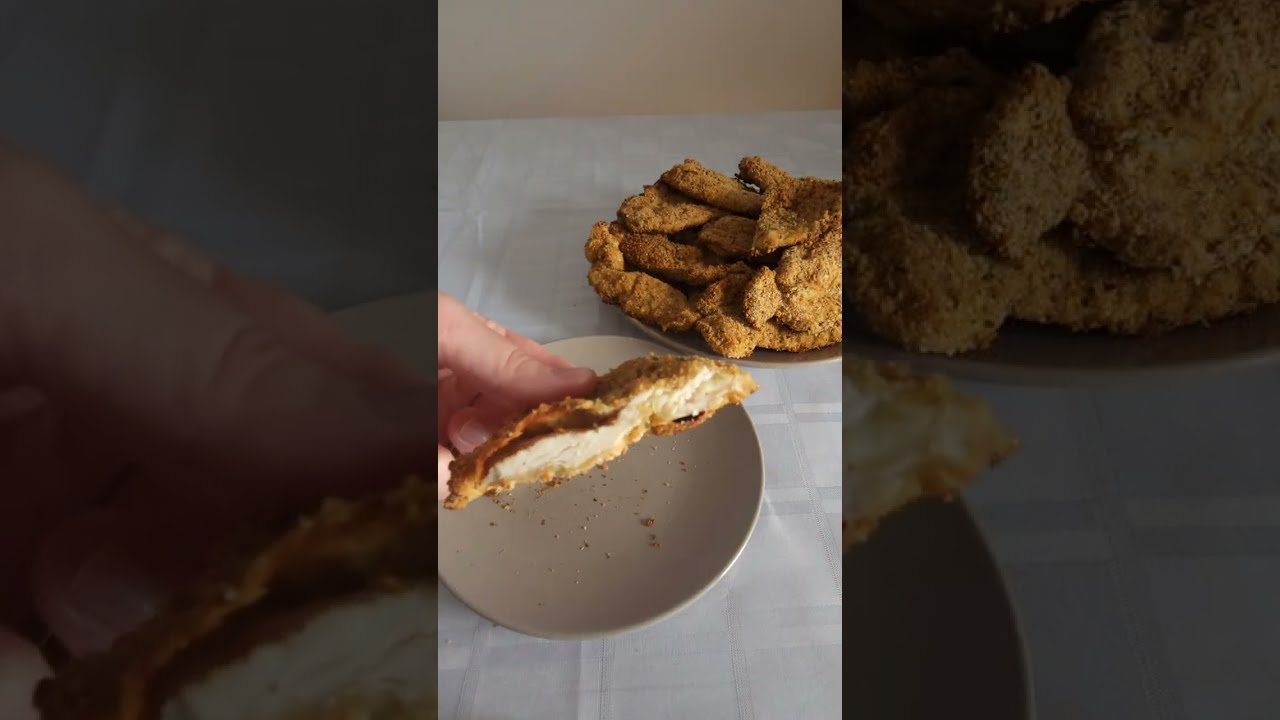 Cea mai bună rețetă de piept de pui pane la cuptor! #shorts