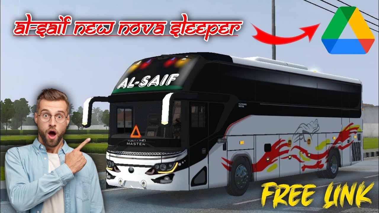 Al #SAIF new sleeper Bus #livery full #HD file link 👇⬇️#description