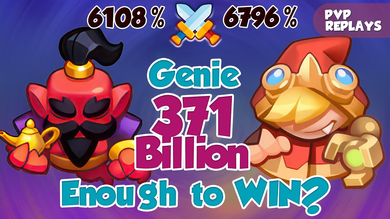 GENIE = 371 Billion vs Riding Hood | Enough To WIN? PVP Rush Royale