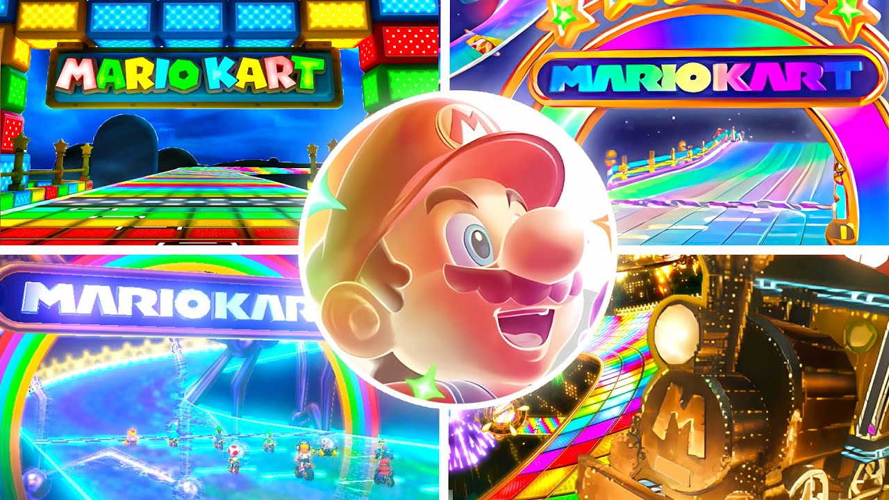 Can you master all 5 Rainbow Roads in Mario Kart 8 Deluxe?