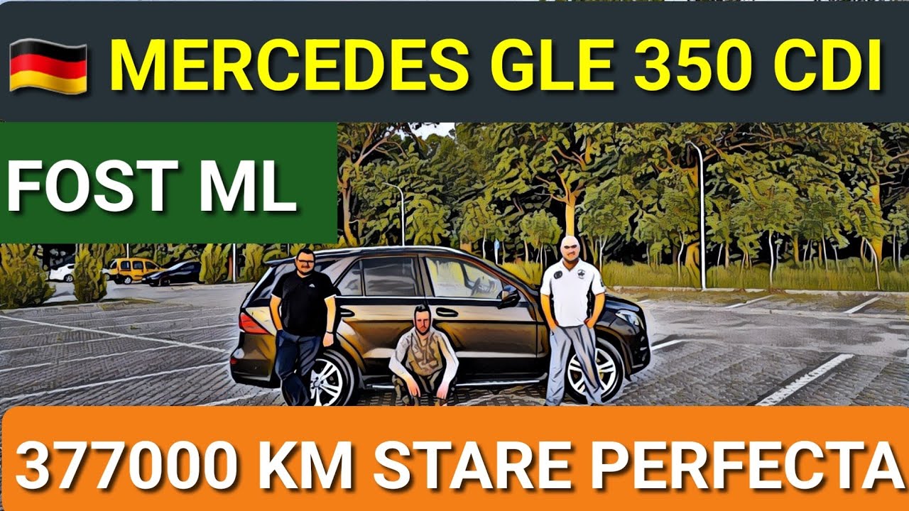 Mercedes GLE (fost ML) 2015 - 350 cdi - 3️⃣7️⃣7️⃣0️⃣0️⃣0️⃣ km - stare perfectă de funcționare