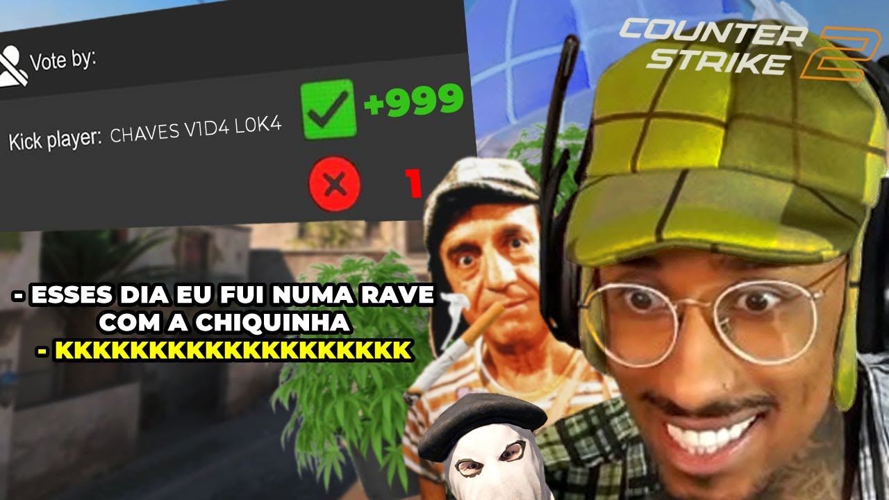 IMPOSSIVEL NAO RIR COM CHAVES V1D4 L0K4 NO CS KKKKKK