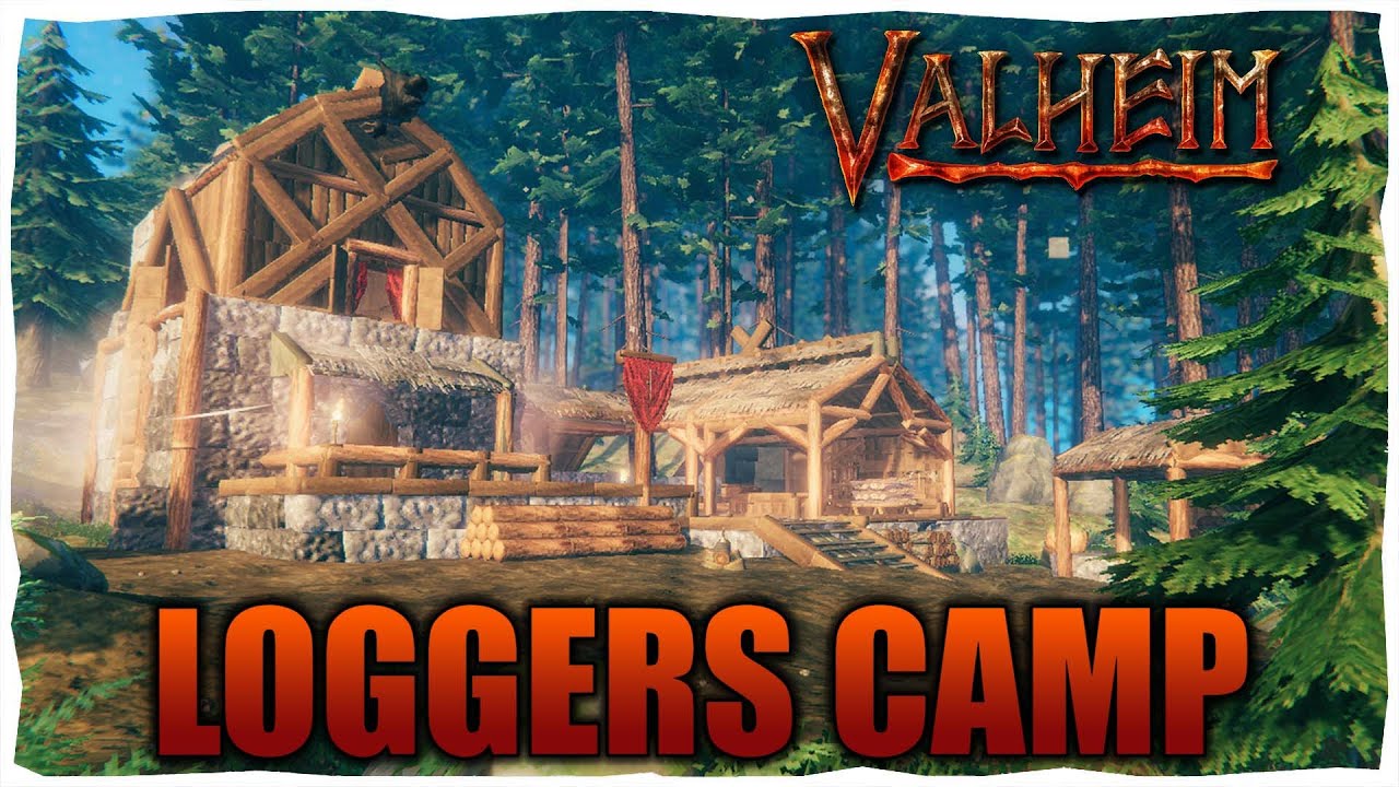 GORGEOUS Valheim Logging Camp Timelapse - Valheim Mistlands