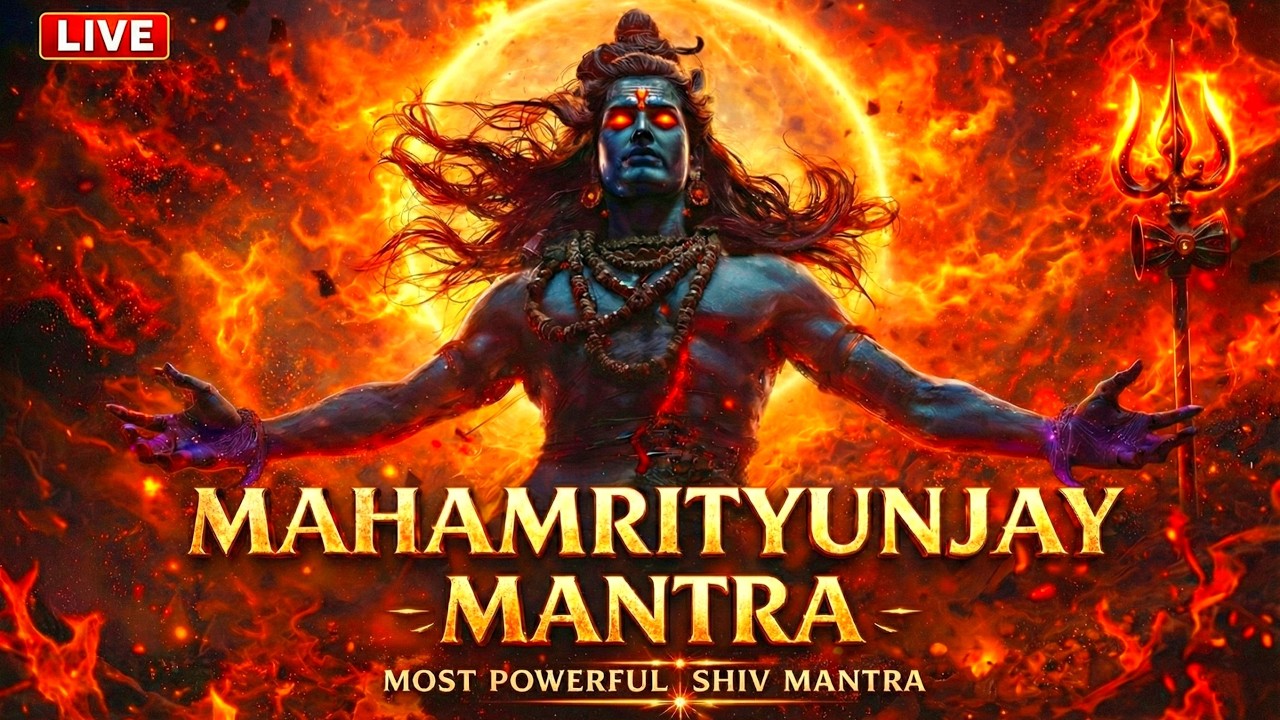 🔱 Mahamrityunjaya Mantra 🔴 Live Powerful Shiv Mantra for Health, Peace & Protection