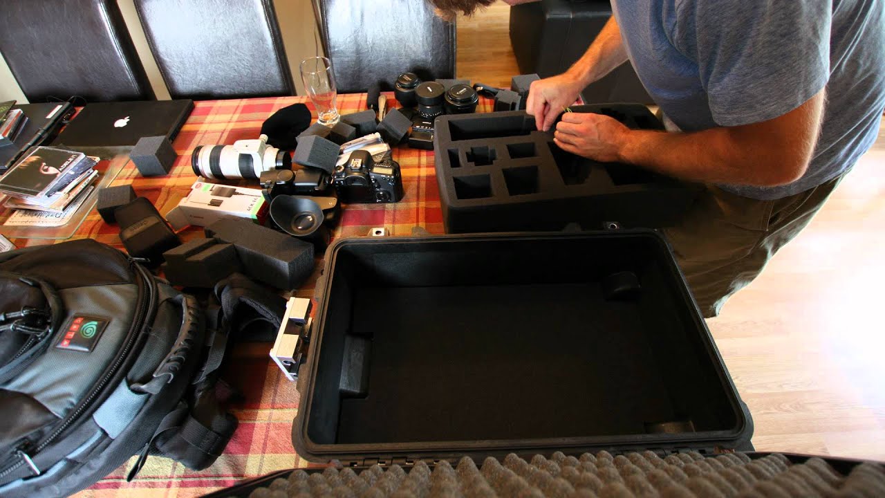 Pelican Case Pluck Foam set up