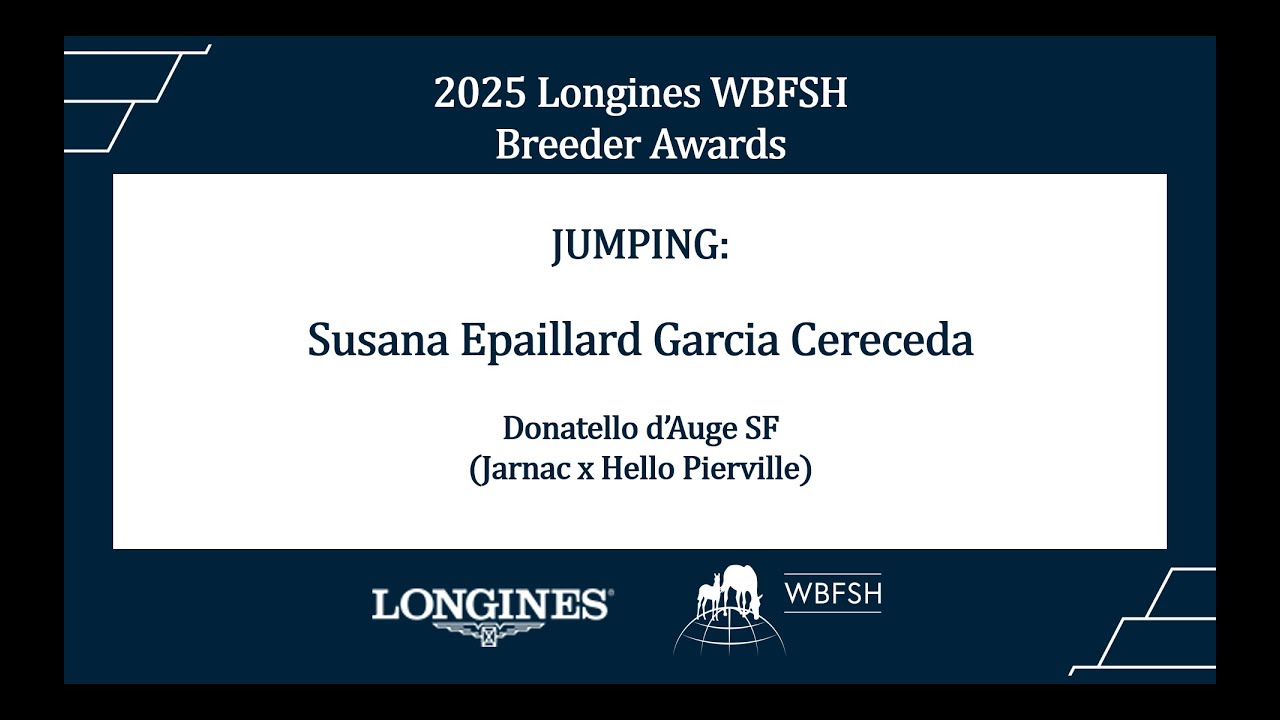 Longines WBFSH Breeders Awards 2025 - Jumping Breeder