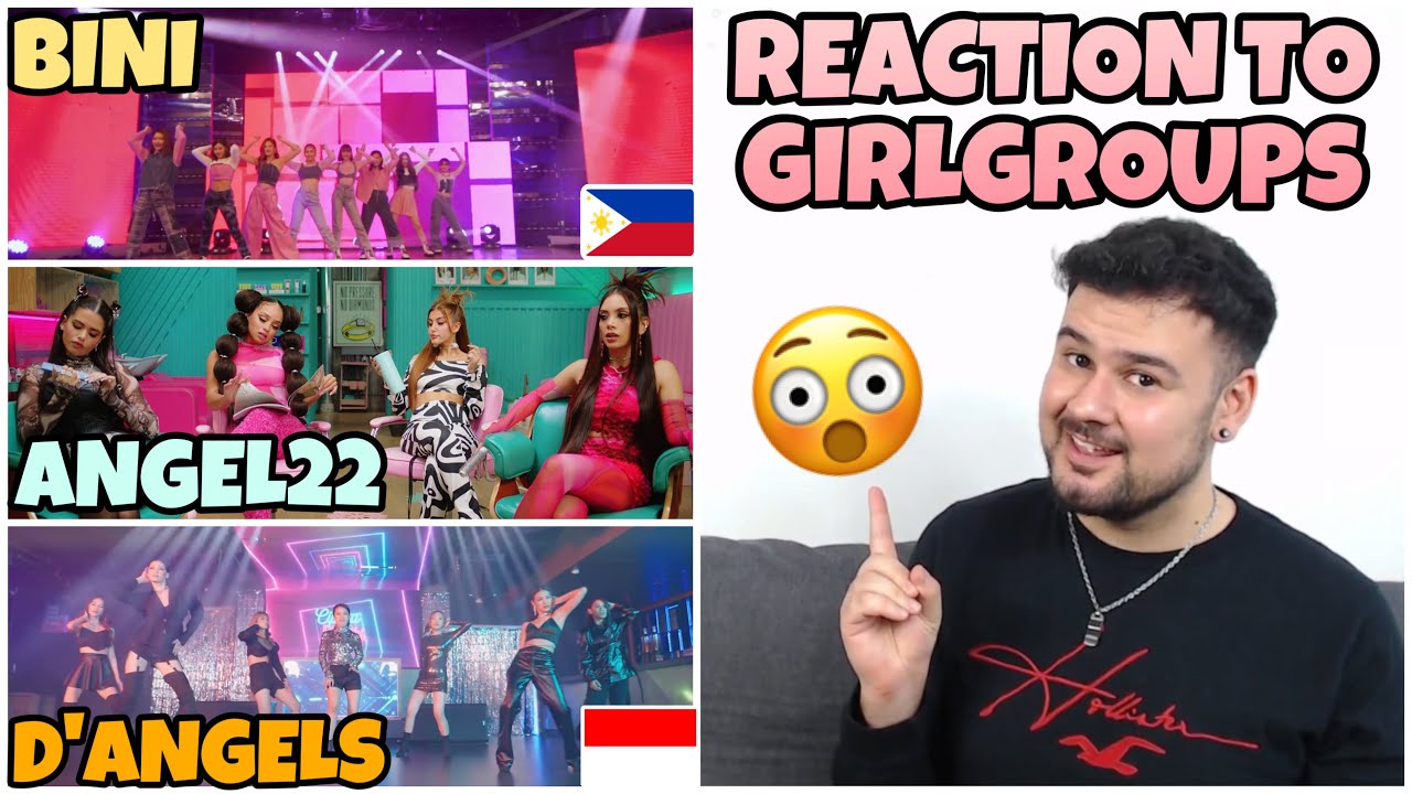 REACTION TO GIRLGROUPS: ANGEL22 - Gadejo // D'ANGELS - Cipika Cipiki (IPOP)// BINI - NA NA NA (PPOP)