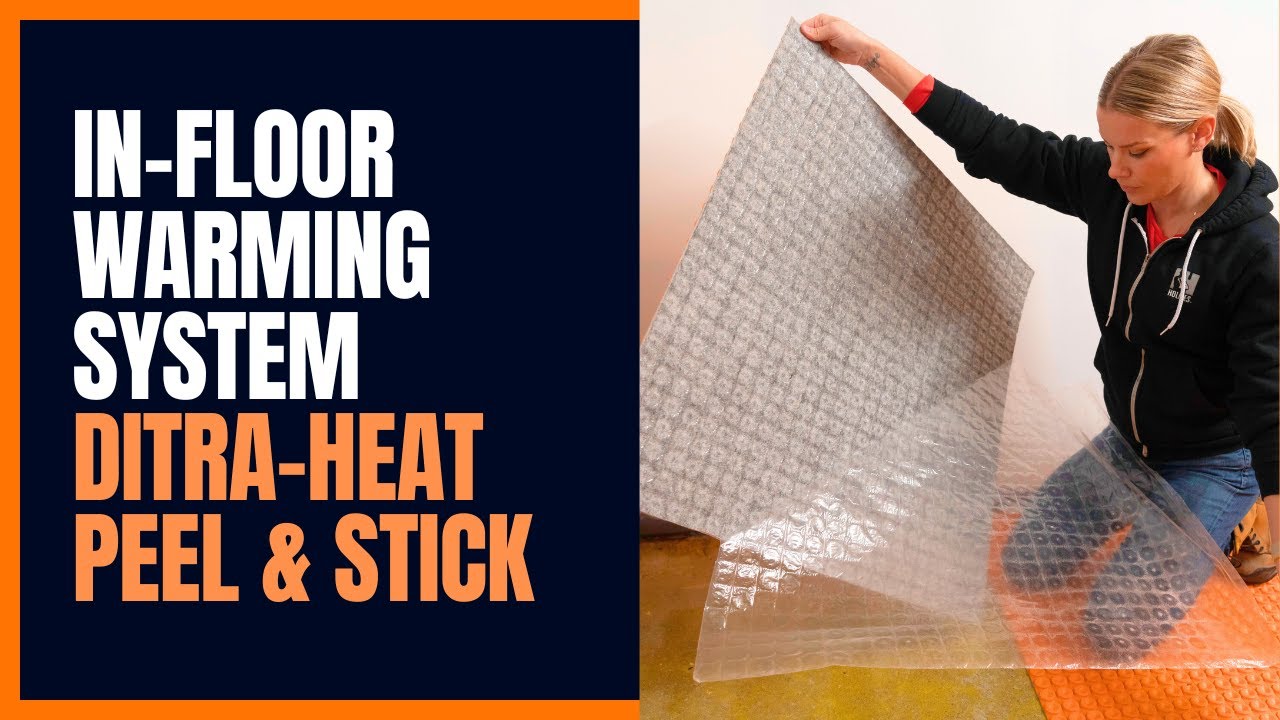 NEW Schluter Peel & Stick ! Mike Holmes and Sherry Holmes On In-Floor Warming Systems