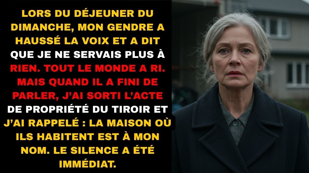 Mon Gendre M’a Humilié Devant La Famille. Mais Il N’Imaginait Pas Qui Payait La Maison Où Il Habite.