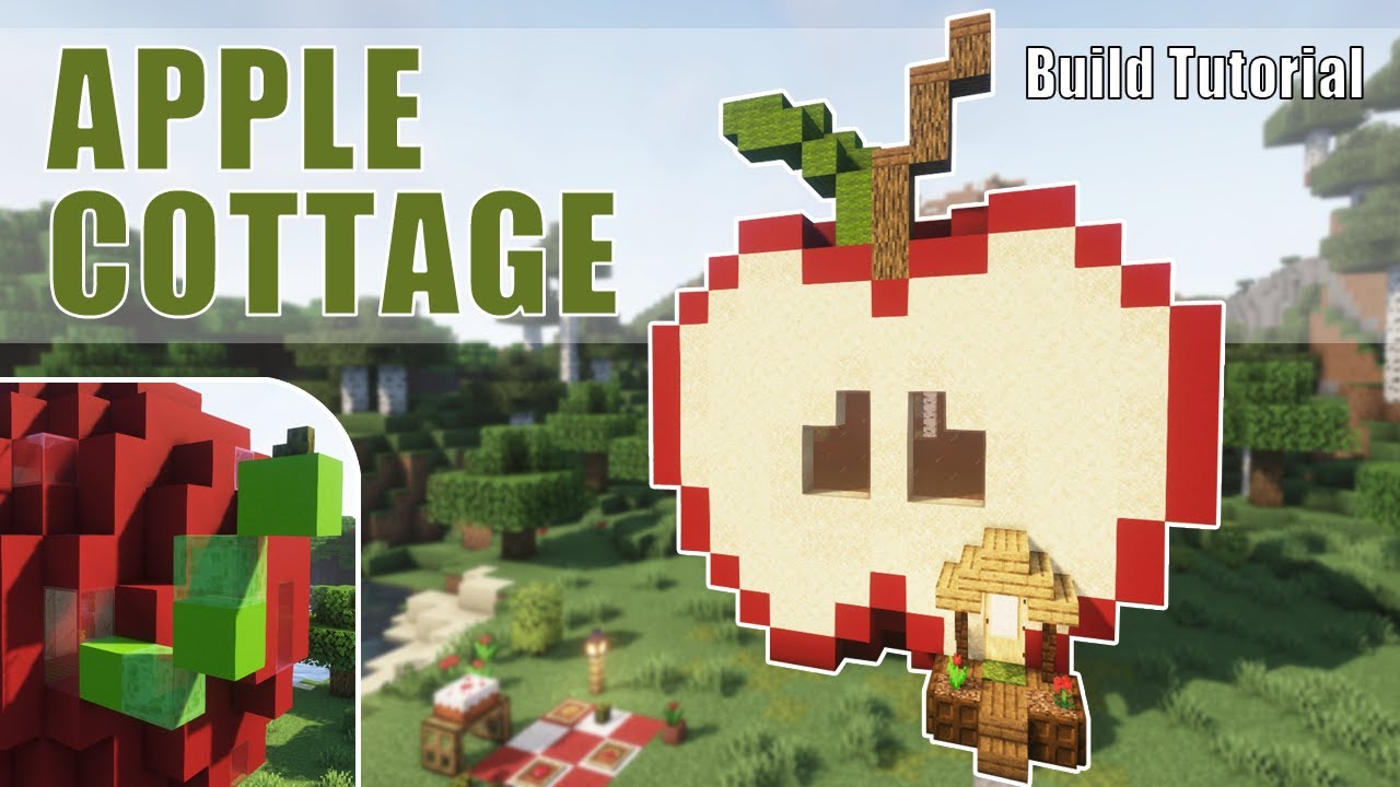 Minecraft Apple Cottage | Fairy Cottagecore Build Tutorial