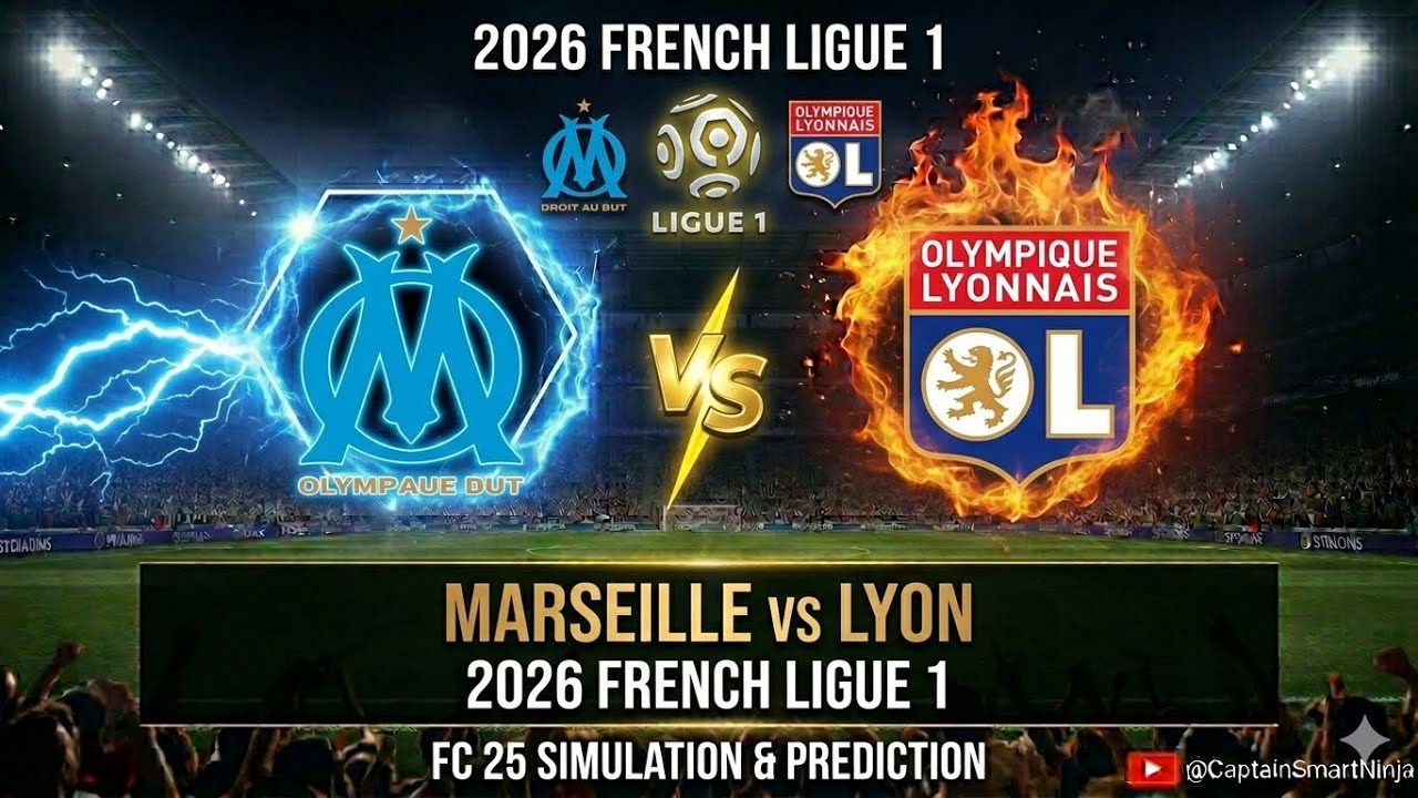 2026 FRENCH LIGUE 1. MARSEILLE VS LYON. FC 25 SIMULATION.