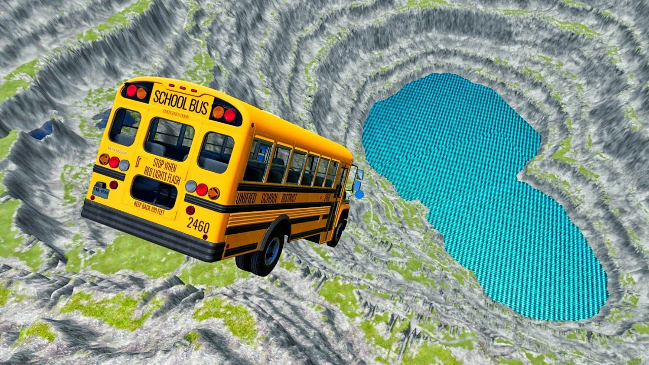 School Bus Leap of Death 🚍💀 | Extreme Crash Test | BeamNG.drive